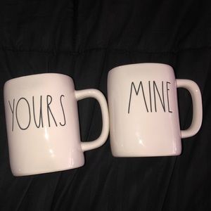 Yours & Mine Rae Dunn mugs set